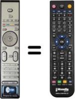 Télécommande équivalente Philips 32PFL7613D / 12