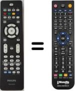 Télécommande équivalente Philips 42PFL7962D 12 2