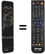 Télécommande équivalente RC6004