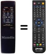Télécommande équivalente RC60