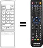 Télécommande équivalente RC66