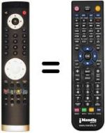 Télécommande équivalente Telesystem TS37 FULL HD