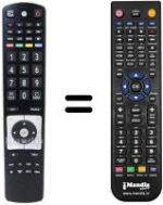 Télécommande équivalente RC5110