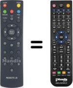 Télécommande équivalente Imperial IM2251