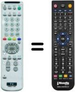 Télécommande équivalente RM837