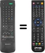 Télécommande équivalente RM838
