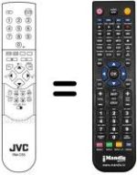 Télécommande équivalente JVC AV28X25