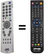 Télécommande équivalente JVC LT-26A61BU