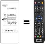 Télécommande équivalente Sharp RRMCG0199GESA