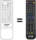 Telecomando equivalente Sharp RRMCG0959PESA