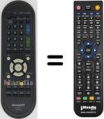 Telecomando equivalente Sharp LC-32FH510E