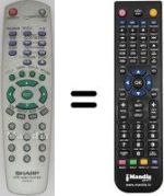 Telecomando equivalente Sharp DV-SV9C