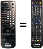 Télécommande équivalente REMCON165