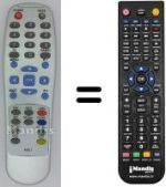 Télécommande équivalente Beko 4401