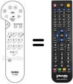 Télécommande équivalente REMCON1326