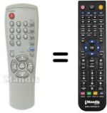 Télécommande équivalente Samsung AA59-00104J