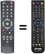 Télécommande équivalente Imperial IMVS21-N1-NLP-03
