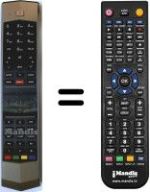 Télécommande équivalente Tcl RC-651