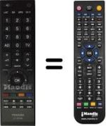 Telecomando equivalente Toshiba 40RL838G