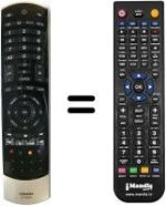 Télécommande équivalente Toshiba 32RL838G