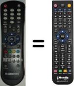 Telecomando equivalente Techwood TH1909BT