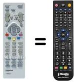 Télécommande équivalente Thomson DTH500B