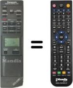 Telecomando equivalente Panasonic VEQ1100
