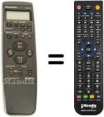 Telecomando equivalente Panasonic VEQ1562