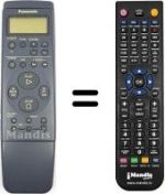 Telecomando equivalente Panasonic VEQ1866