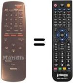Replacement remote control Toshiba V304T