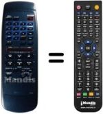 Replacement remote control Toshiba V400