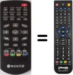 Replacement remote control Woxter ICUBE760