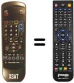 Gleichwertige Fernbedienung Xsat CDTV360