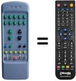Telecomando equivalente Mivar 28M101 STEREO