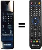 Télécommande équivalente Technisat MULTYMAC6