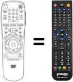 Télécommande équivalente Samsung DVD-C700