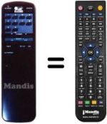 Télécommande équivalente Amstrad SRX501