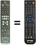 Télécommande équivalente Samsung BDP1400