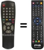 Télécommande équivalente Samsung DSR9500