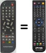 Replacement remote control EUROTRONIX T1507
