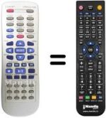 Gleichwertige Fernbedienung Vestel DVD-AV RECEIVER