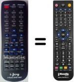 Replacement remote control i-Joy I-VISION-DVD1006 (V. 2015)