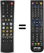 Télécommande équivalente Kathrein UFT591SI