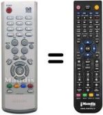 Télécommande équivalente Samsung DCB9401R
