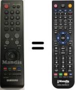 Télécommande équivalente Samsung DTB-B360F