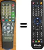 Replacement remote control NEOTION BOX2000