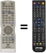 Replacement remote control RC-829A