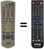 Télécommande équivalente JVC RM-SXVFA92E