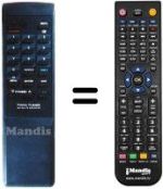 Télécommande équivalente Amstrad SRX350