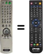 Télécommande équivalente Sony DVP-NS355